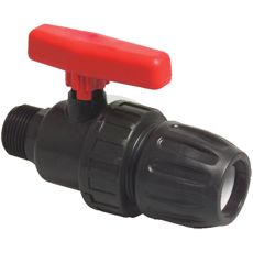 Robust 1" AG kuleventil for langvarig bruk.