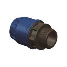 Rørkobling 1", ideell for å koble rør i jordbruk og konstruksjon.