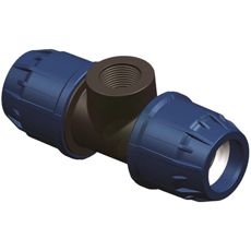 T-rørkobling 1/2", perfekt for forgrening i rørsystemer.