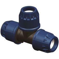 T-rørkobling 25mm, effektiv for å lage grener i rørledninger.