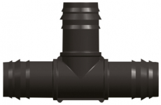 Holdbart T-stykke 25 x 25 x 25 for effektive væskesystemer.