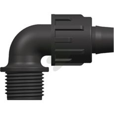 Vinkelrørs skruetilkobling 16 x 3/4" kobler rør med høy presisjon.