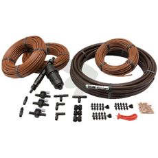 Vanningssett for dryppvanning, ideelt for hagebruk.