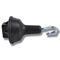 Toppsisolatorer for fjærstålstolper, pakke med 10 stk, holdbare og effektive.