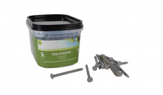 Varmforsinkede isolatorspiker 60x3,4 mm, 195 stk, perfekte for gjerder.