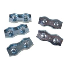 Skjøtelås for wire 2 mm, galvanisert, 5 stykker for pålitelige tilkoblinger.