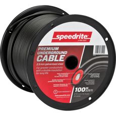 Sikker og effektiv matingskabel 2,5 mm i 100 m for elektriske gjerder.