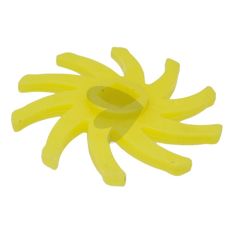 Anslagsrulle med 10 fingre, mål 256x40x40,5 mm, for effektiv drift.