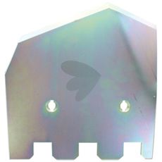 Venstre skjæreplate 6x257x264mm, viktig for effektiv maskinoperasjon.