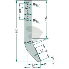 Sveiset freskrokmodell, konstruert for optimal styrke og holdbarhet.