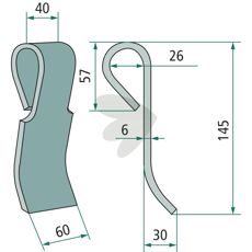 Ugresskniv modell 7772, utmerket for effektiv ugressbekjempelse i landbruk.
