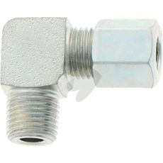 Vinklet skrukopling hann 9,5X21X17