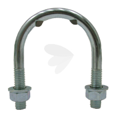 En U-bolt for feste og stabilitet, ideell for jordbruk og maskinreparasjon.