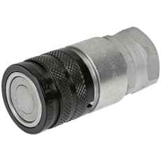 Hunn 3/4 BSP Flat-Face kobling med eliminator, perfekt for landbruk.