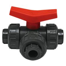 Slitesterk kuleventil L-hull Ø 32 mm, utmerket for bygg- og landbrukstillämpninger.