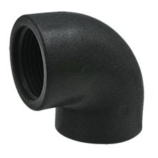 90° rørbue, ideell for fleksible rørsystemer og installasjoner.
