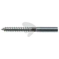 M8x80mm dobbeltgjengede skruer, ideelle for feste i både tre og metall.