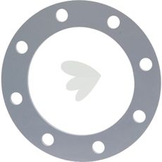 Stålflens for PVC kragebøsninger med DIN-boltbilde for stabile tilkoblinger.