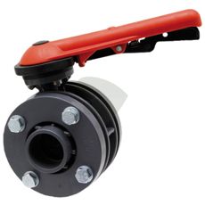 Sperreflens for rørsystem, 125mm, laget av PVC-U for holdbarhet og enkel installasjon.