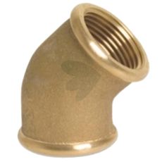 45° vinkel med to innvendige gjenger, egnet for rørinstallasjoner.