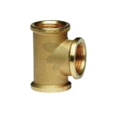 T-stykke med tre innvendige gjenger, perfekt for rørsystemer og installasjoner.