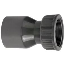 Holdbar 2/3 skrukobling med limhylse og skrukobling i PVC-U for langvarige tilkoblinger.