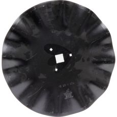 Korrugert skive, designet for effektiv jordreparasjon og dyrking.