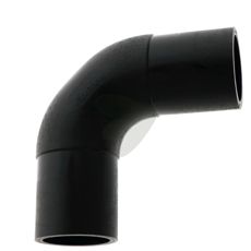 Kraftig 90° bue for effektiv installasjon av maskindeler.