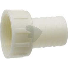 Slangemunnstykke 1 1/4" med overfallsmutter, perfekt for profesjonell bruk.