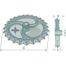 Stjernring for effektiv funksjon og holdbarhet i landbruksutstyr.