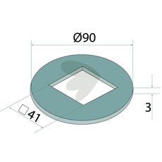 Justeringsskive 13550000, sikrer presise innstillinger.