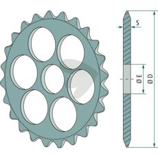 Stjernring 15485, perfekt for bytte i traktorer og maskiner.