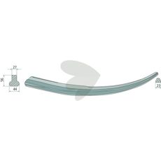 Økonomisk ballspyd som er buet og 600mm langt for sveising.