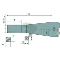 Kverneland konisk mutter M20X1,5 - 18680, perfekt for ballspyd og landbruksmaskiner.
