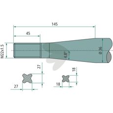 Vicon balspyd konisk mutter M22X1,5, designet for økt effektivitet i feltet.