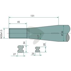 Stoll - JF balspyd konisk mutter M20X1,5, designet for optimal ytelse.