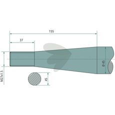 Konisk mutter von der Heide M27X1,5, en avgjørende komponent for maskiner.