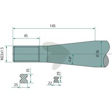 Vicon/Strautmann konisk mutter M22X1,5, sikrer kvalitet og ytelse.