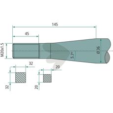 Kverneland konisk mutter M20X1,5, ideell for balspyd og landbruksutstyr.