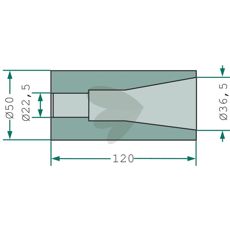 Sveisebøssing for ballespydd M22 - en viktig del for maskinens funksjonalitet.