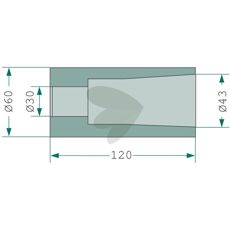 Ballepigg sveisehylse M28 - essensiell del for landbruk og konstruksjon.