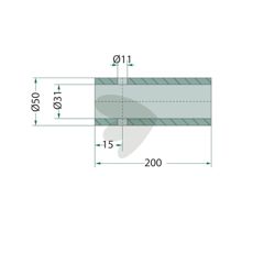 Sveisebøssing, ideell for bruk i tunge industriapplikasjoner.