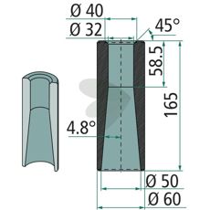 Sveisebøssing 55099 tilbyr høy kvalitet og ytelse for maskinvedlikehold.
