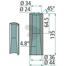 Sveisebøssing 56017 er en viktig del i traktorsystem for holdbar drift.