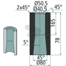 Sveisebøssing 55402 garanterer stabilitet og pålitelighet i arbeidsmaskiner.