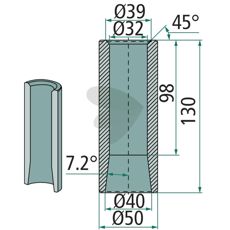 Sveisebøssing 56018 sikrer optimal funksjonalitet under harde forhold.