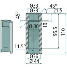 Sveisebøssing 53020 er en kvalitetsdel for landbruksmaskiner.