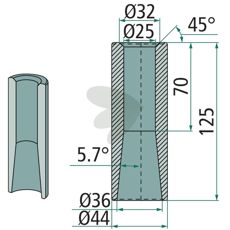 Sveisehylse - 56015, en nødvendig del for robuste konstruksjoner.