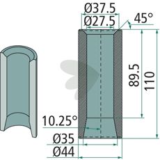Sveisehylse - 54396, en sterk og pålitelig maskindel.