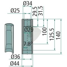 Sveisebøssing 56039, sikker og effektiv komponent for ulike applikasjoner.